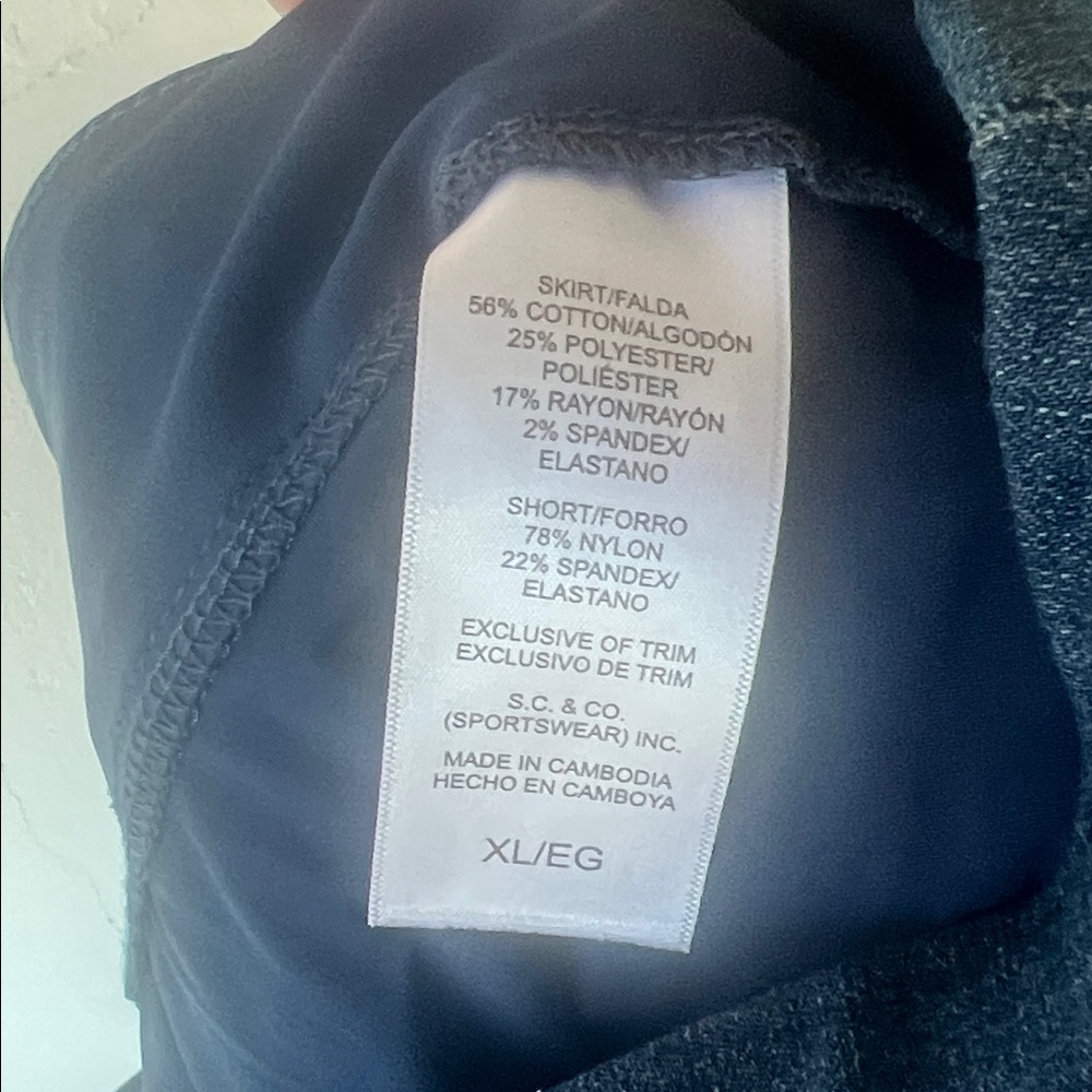Dark Blue Denim Skort - Picture 4 of 5
